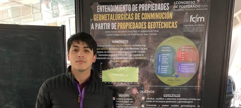 Estudiante de Doctorado participó en Primer Congreso de Postgrado FCFM